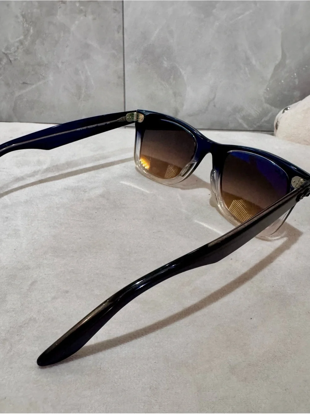 Ray-Ban RB2140 Original Wayfarer Blue Fade Gradient Sunglasses 50mm Italy